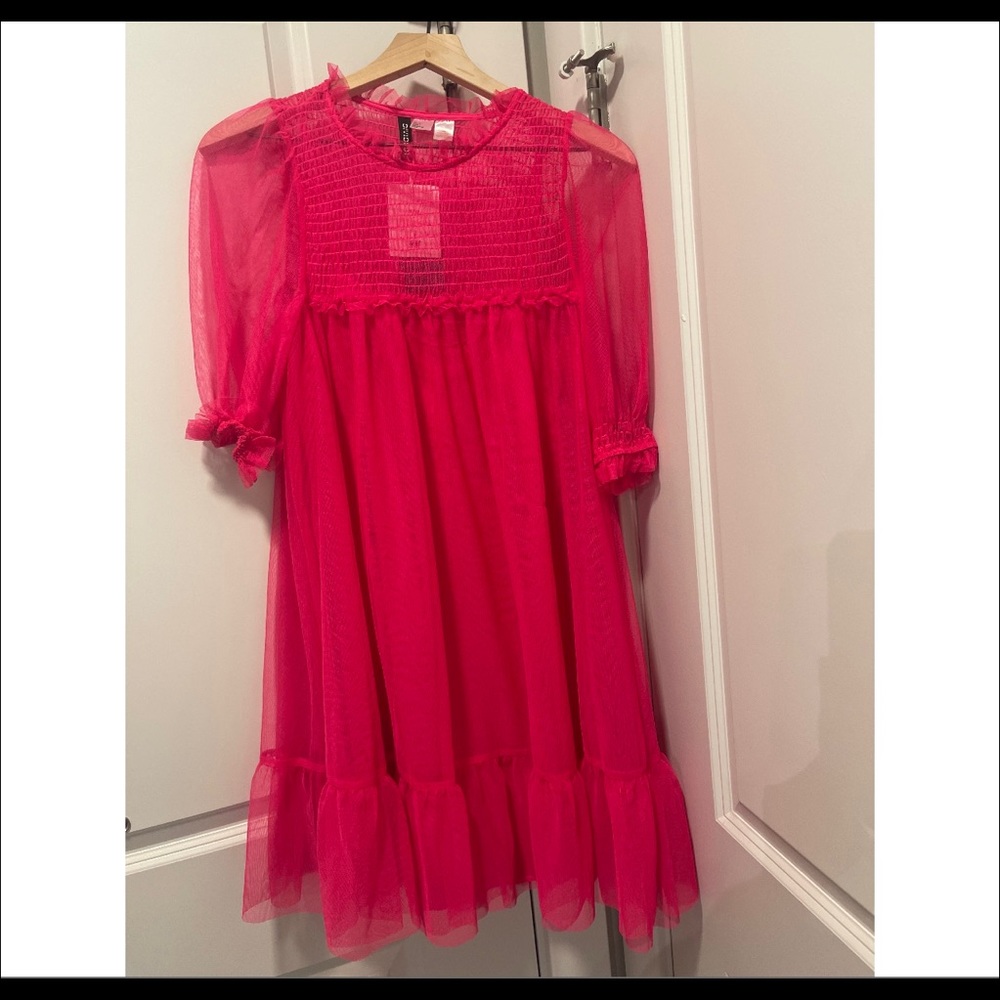 Pink Mesh Dress